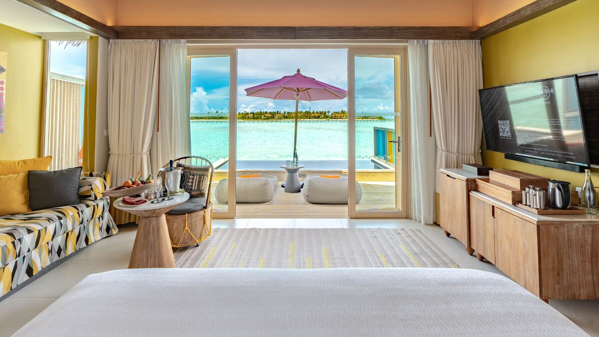 - Considered one of the best water villas in the Maldives - The Platinum Overwater Pool Villa includes 1 king bed - Private terrace with a plunge pool - Sun loungers - Direct lagoon access
