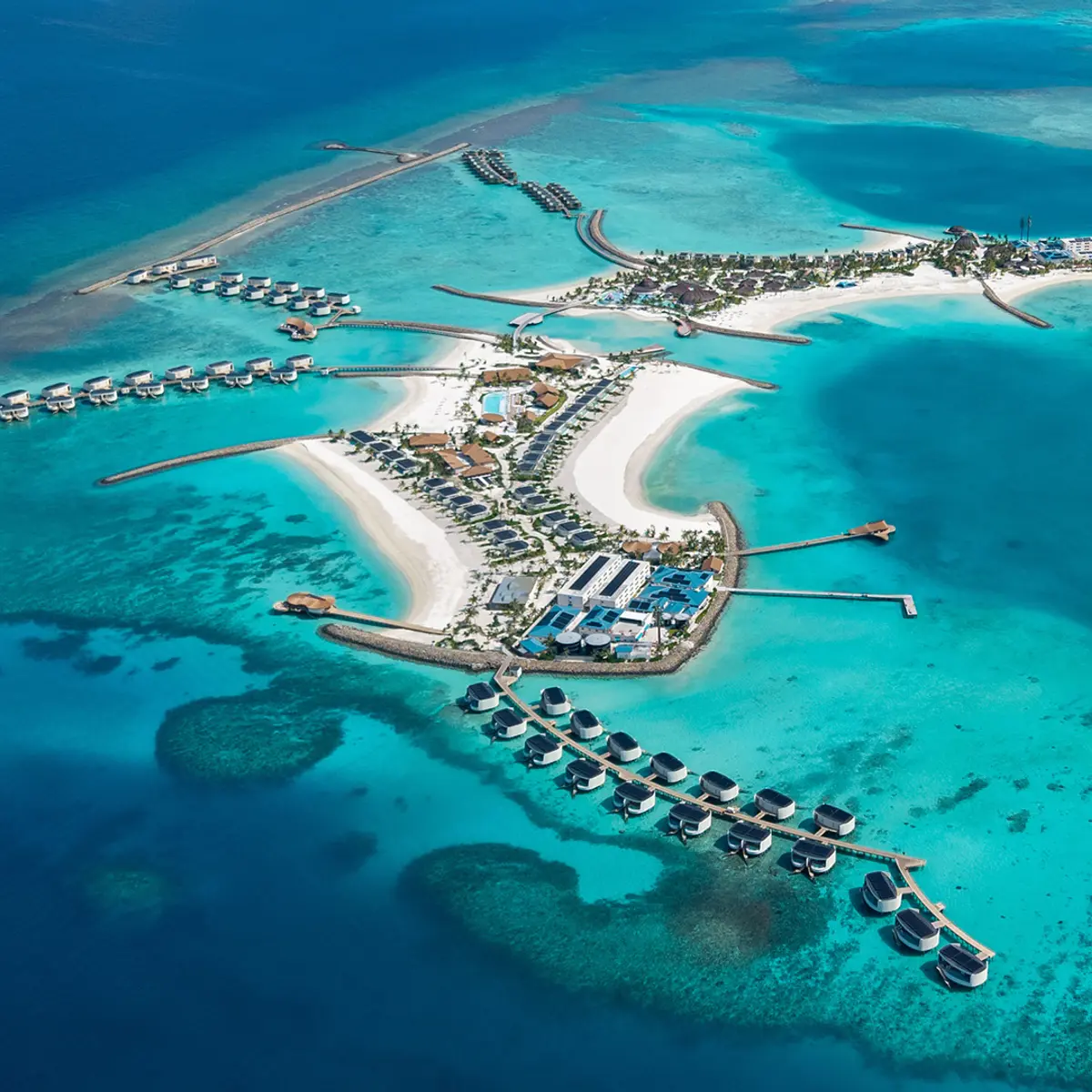 Centara Grand Lagoon Maldives is a newly opened luxury resort that redefines modern island living in the Maldives. Nestled within The Atollia by Centara Hotels & Resorts, the resort offers a sophisticated blend of contemporary elegance, world-class hospitality, and breathtaking natural beauty.
Designed for travelers seeking privacy, comfort, and personalized experiences, the resort features spacious beachfront and overwater accommodations, exceptional dining venues, and exclusive wellness facilities. Guests can enjoy direct access to crystal-clear lagoons, vibrant marine life, and a wide range of water activities, making it an ideal destination for honeymooners, couples, families, and luxury travelers alike.
With its premium location, stylish design, and seamless service, Centara Grand Lagoon Maldives delivers an elevated Maldivian experience where relaxation, adventure, and indulgence come together effortlessly.