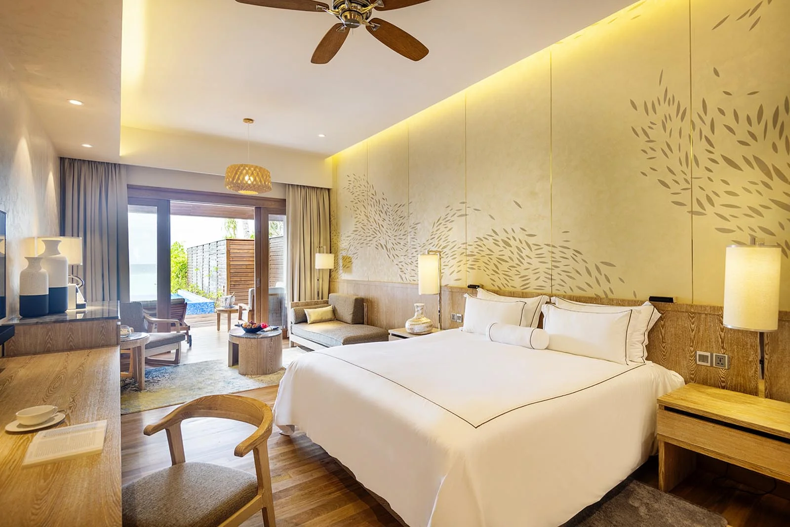 - 76 M² - The Beach Suites with Pool at Lily Beach offer the perfect setting for a romantic escape or a family holiday in the Maldives.