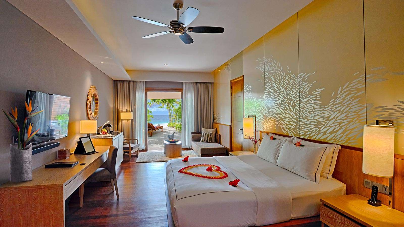 - 76 M² - The new Beach Suites at Lily Beach Resort & Spa offer a private outdoor space and a contemporary interior perfect for both families and couples.
