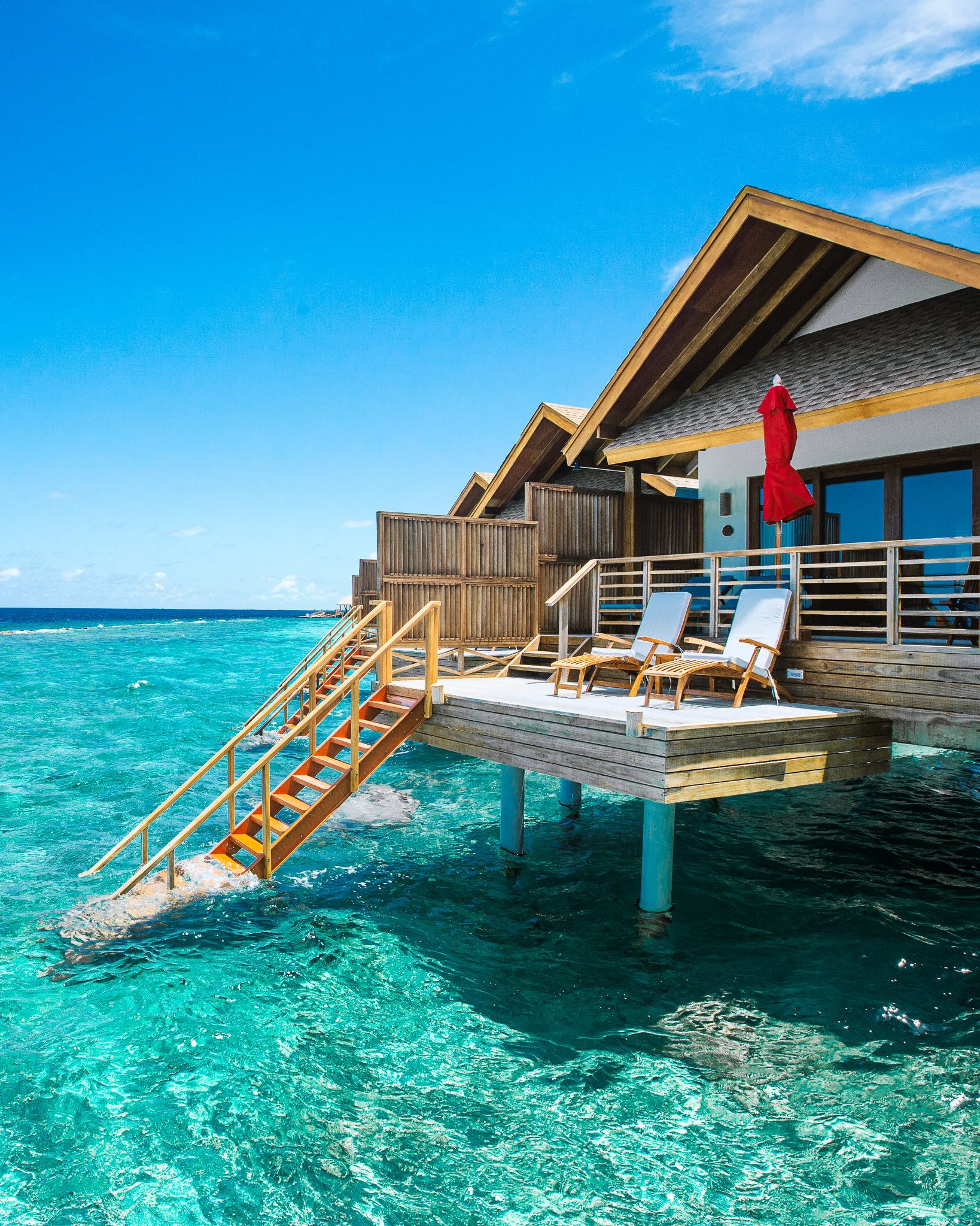 - This is your private space in the Maldives, where the sky feels entirely your own If stargazing, taking in quiet ocean views, or sharing peaceful moments together sounds romantic, this is the perfect escape. Our Maldives Water villas offer natural light, warm décor, and wooden ceilings, all gently touched by the fresh island breeze.