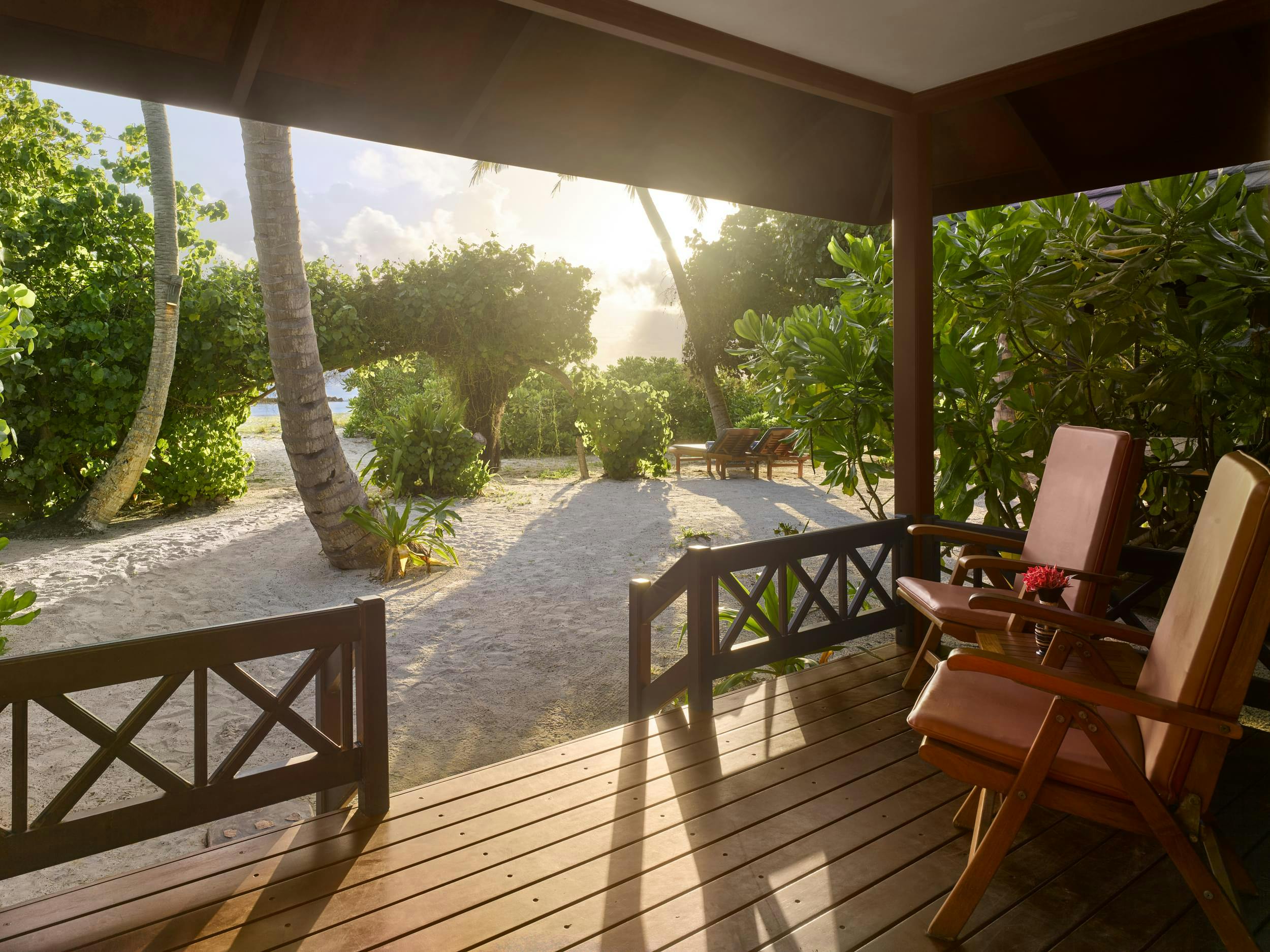 - The same simple luxuries of a Beach Villa in the Maldives, but with some of our island's best sunset views Memorable evenings begin right here - 57 square metre - 2 adults, 1 child - Sunset view, beach access