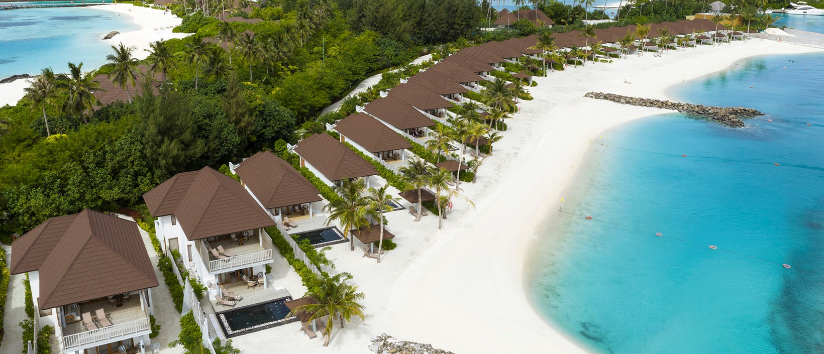 - This two storey villa residence provides ultimate comfort, perfectly designed for families or groups Nestled steps from the powdery white sands, it features modern interiors, expansive living spaces, and private pools Wake up to ocean views and unwind in exclusive relaxation; it’s your sanctuary for unforgettable tropical escapes