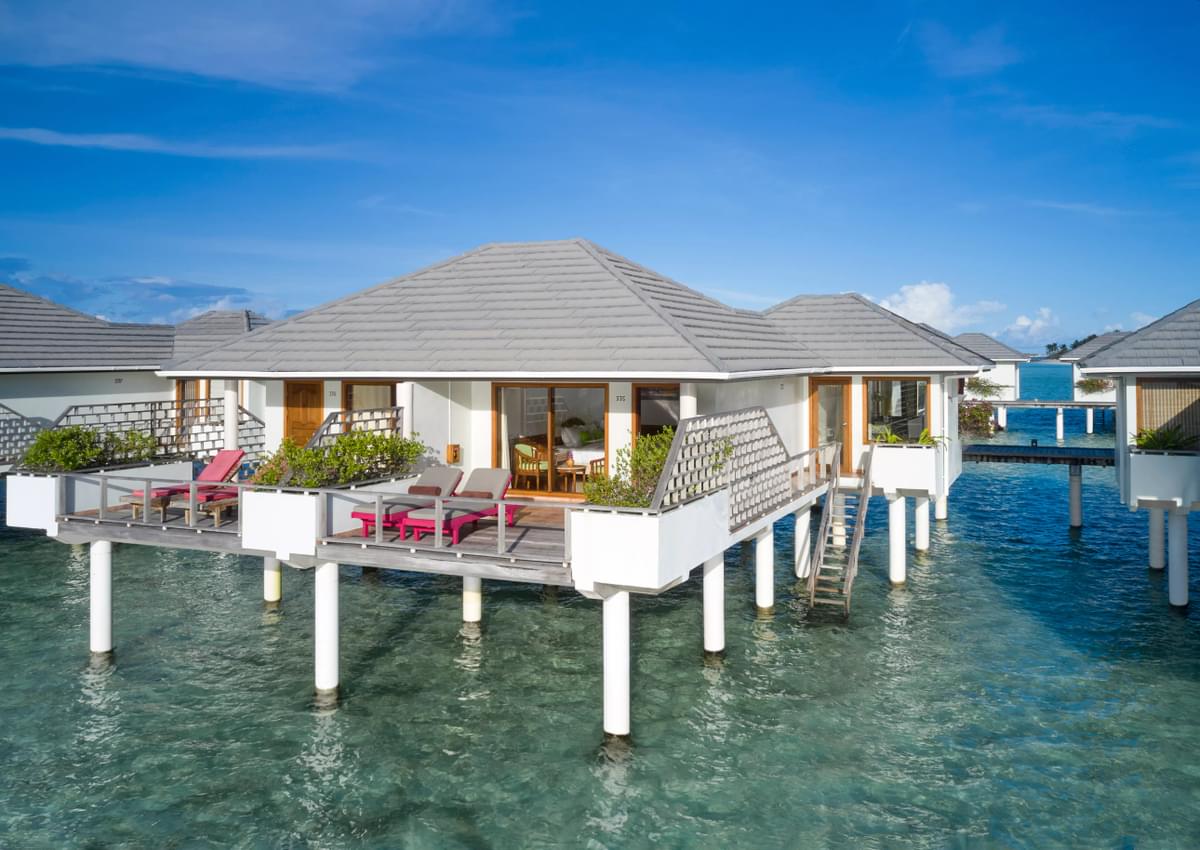 - Enjoy direct access to the lagoon - A large sundeck - All the luxuries you’d expect from an overwater villa in the Maldives - 73 square metres - 2 adults, 1 child - Ocean access.
